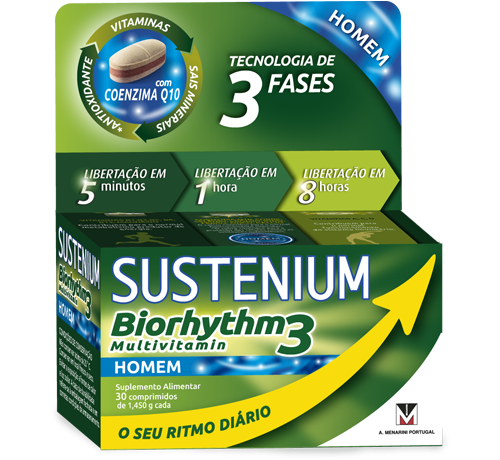 Sustenium Biorhythm 3 Homem 30 Comprimidos