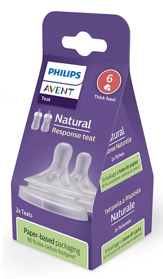 Philips Avent Tetina Natural Response Fluxo Papa x2