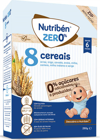 Nutriben Zer0% Papa 8 Cereais 250g