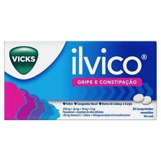 Ilvico 20 Comprimidos – Alívio Rápido da Gripe e Constipação