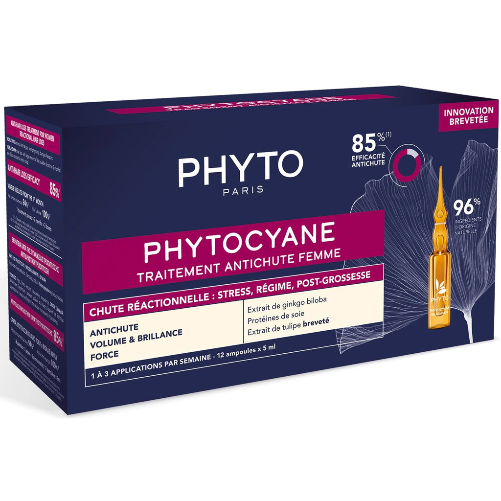 Phyto Phytocyane Mulher Pack Ampolas Queda Reacional + Champô