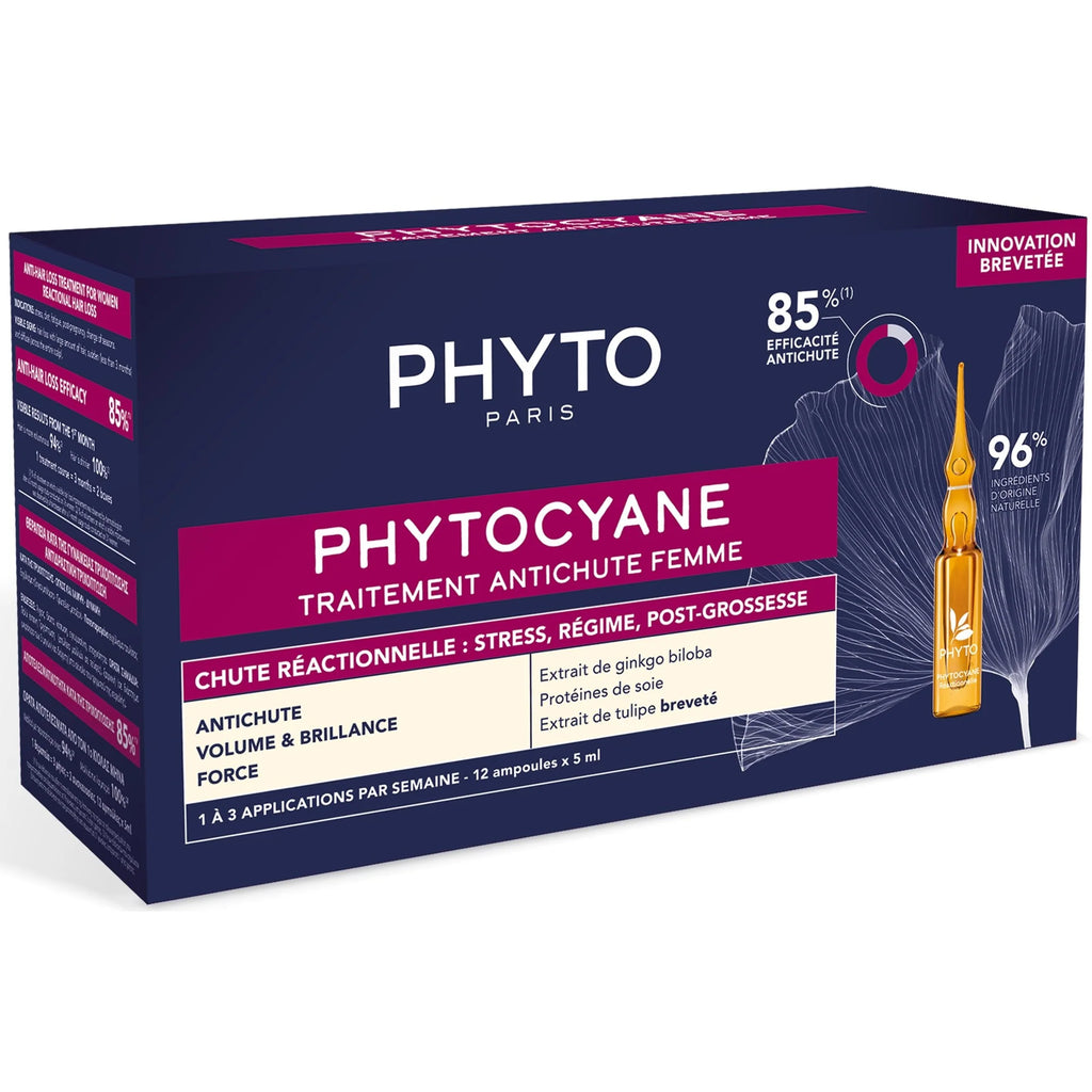 Phyto Phytocyane Pack Mujer Ampollas Anticaída Reaccional + Champú