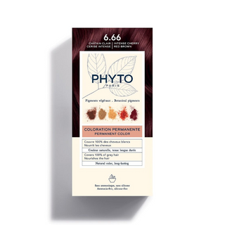 Phyto Phytocolor 6.666 Castanho Claro Cereja Intenso  – Coloração Permanente s/Amoníaco