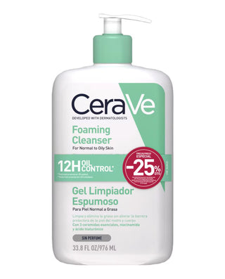 CeraVe Gel de Limpeza Facial Espumoso 1000mL – Preço Especial