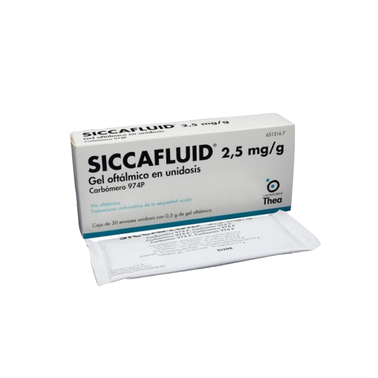 Siccafluid 2,5mg/g Gel Oftálmico 60 Unidades