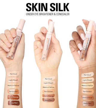 Makeup Revolution Skin Silk Brightener & Concealer – Tan Golden