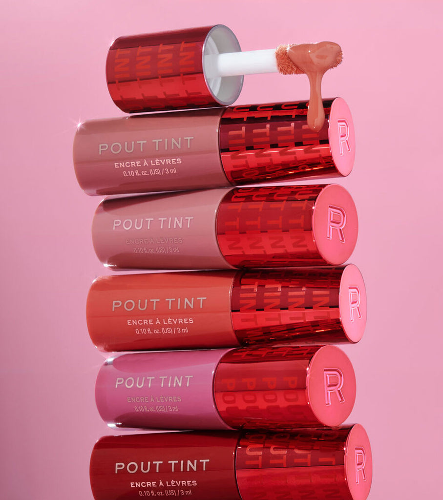 Pintalabios líquido Pout Tint de Makeup Revolution - Sizzlin Red