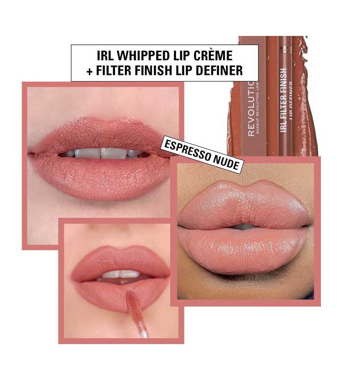 Makeup Revolution Lip Liner IRL Filter Finish Lip Definer - Espresso Nude