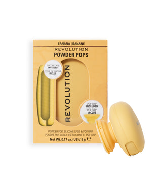 Revolution Powder Pops & Pop Grip Capa de Silicone – Banana
