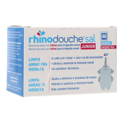Rhinodouche Sal Júnior Saquetas Lavagem Nasal 2,5 G X 40