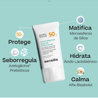 Sensilis Photocorrection Pure 50 SPF50+ 40mL – Proteção Matificante