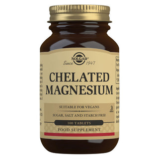 Solgar Chelated Magnesium x 100 Comprimidos - Função Muscular e Nervosa