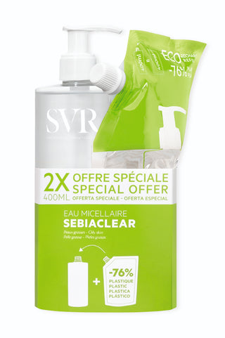 SVR Sebiaclear Água Micelar 400ml + Recarga