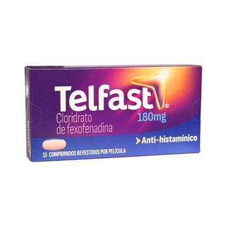 Telfast 180mg 15 Comprimidos – Urticária Crónica