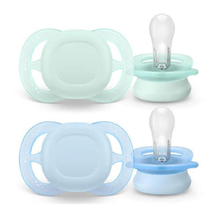 Philips Avent Chupeta 0-2 meses x2 - Ultra Start (Azul e Verde)