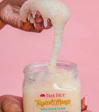 Tree Hut Tropical Mango Shea Sugar Scrub 510g – Esfoliação & Hidratação