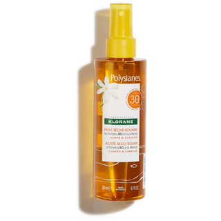 Klorane Polysianes Óleo Seco Solar SPF30 200mL – Proteção & Brilho