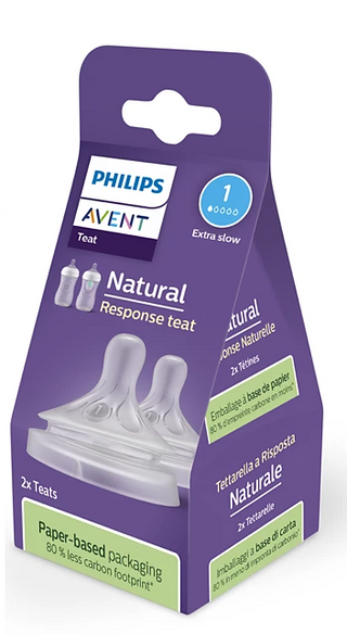 Philips Avent Tetina Natural Response Fluxo Ultra Lento (1 Gota) x2