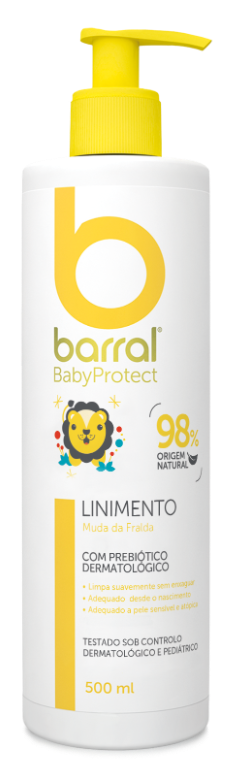 Barral BabyProtect® Linimento 500ml - Limpeza e Proteção sem Enxaguamento