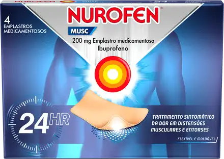 Nurofen Musc 200mg Emplastro Medicamentoso 4 Unidades