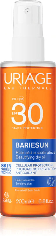 Uriage Bariésun Óleo Seco SPF30 200mL – Bronzeado Luminoso