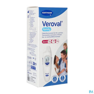 Veroval Family Termómetro IV 3 em 1 - Testa, Ouvido e Superfícies