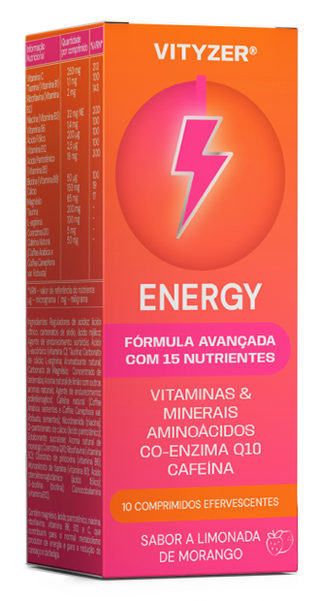Vityzer Energy Limonada de Morango x 20 Comprimidos Efervescentes