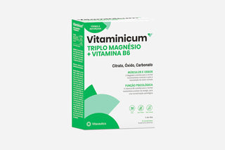 Vitaminicum Triplo Magnésio + Vitamina B6 30 Comprimidos - Músculos, Ossos e Energia