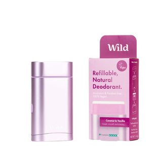 Wild Desodorizante Natural Caixa + Recarga - Coco e Baunilha 40g