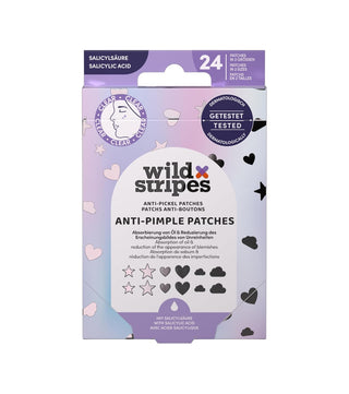 Wild Stripes Pimple Patches Holo Clear 24 Unidades - Adesivos Anti-Imperfeições