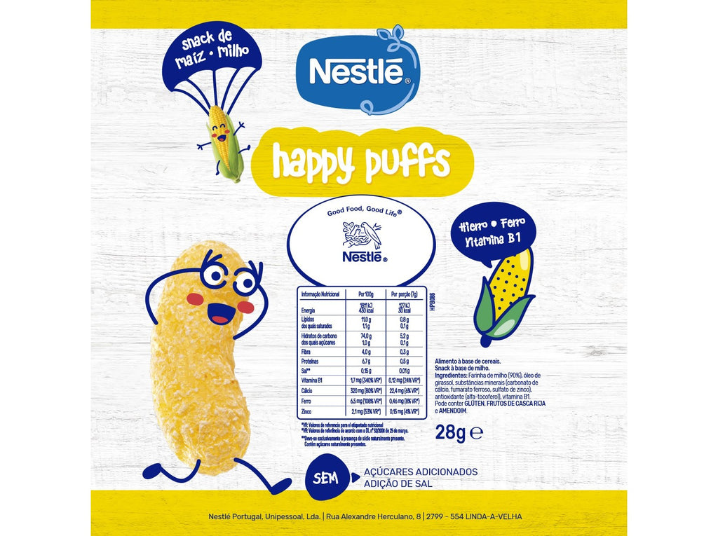 Nestlé Happy Puffs Milho 28g