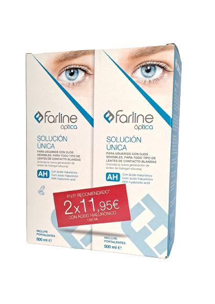 Farline Solução Lentes de Contacto Pack 2 x 500mL