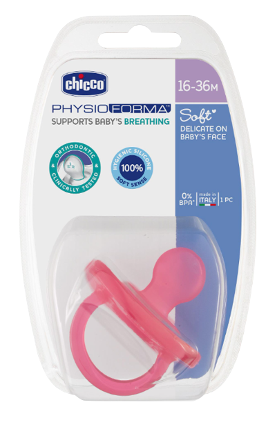 Chicco Chupeta Physio Soft 16-36 meses Rosa