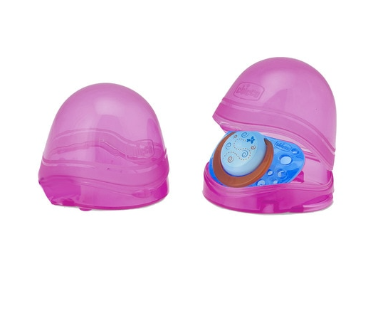 Chicco Porta Chupeta Duplo Rosa