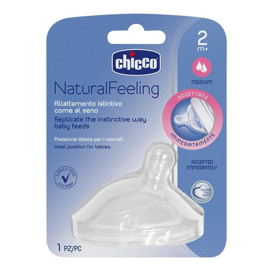 Chicco NaturalFeeling Tetina Fluxo Médio 2m+