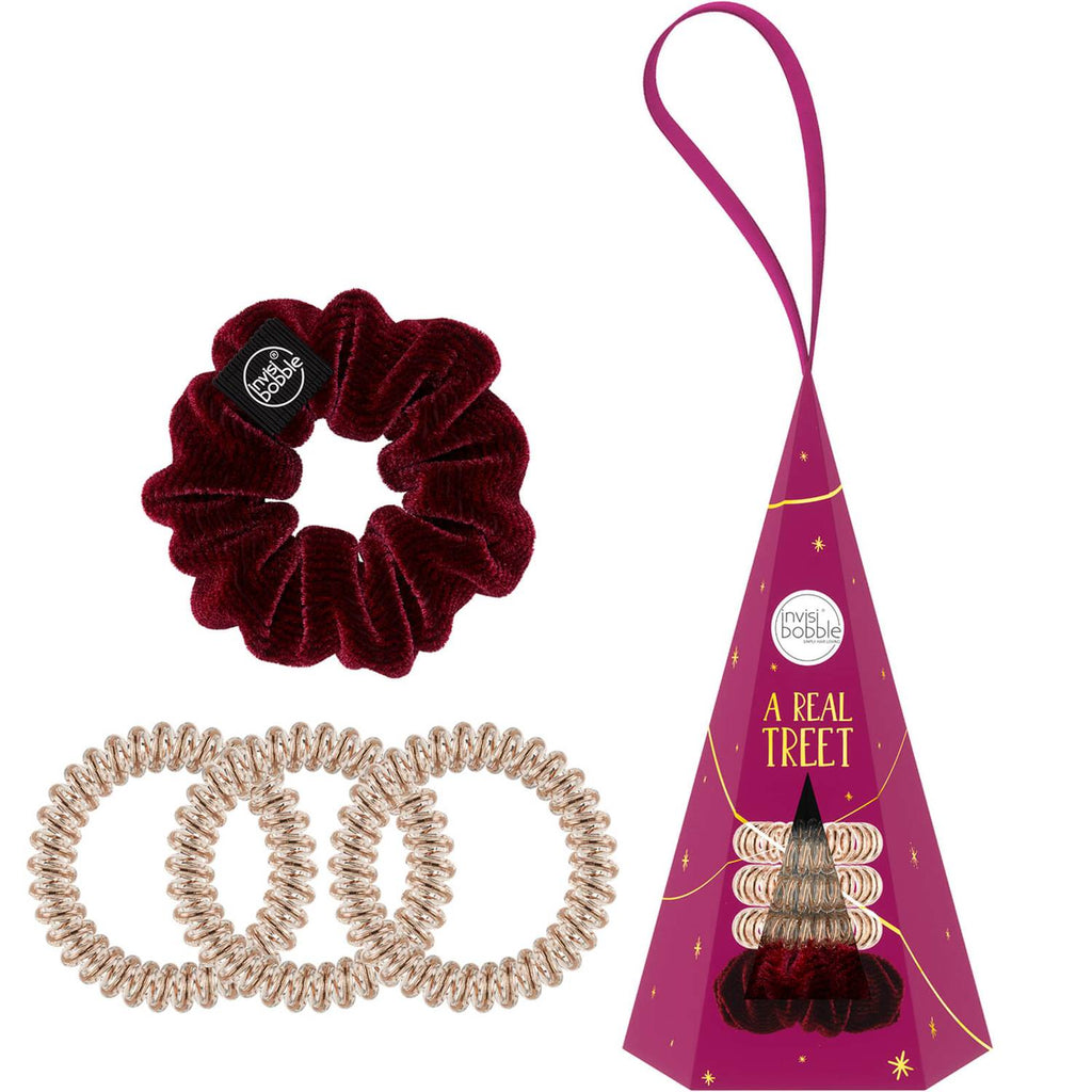 Invisibobble Time to Shine - Xmas Tree A Real Treat Gift Set