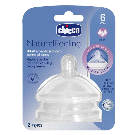 Chicco NaturalFeeling Tetina Fluxo Rápido 6m+