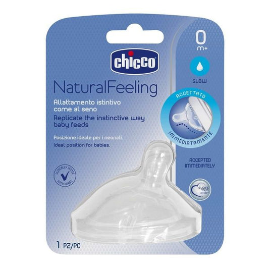 Chicco NaturalFeeling Tetina Fluxo Lento 0m+