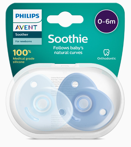 Philips Avent Chupetas Soothie 0-6 meses Azul