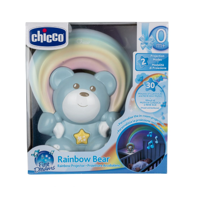 Chicco Projetor Ursinho Rainbow Azul