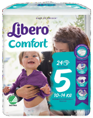 Libero Fralda Comfort (T5) x 8           (5€/pacote)