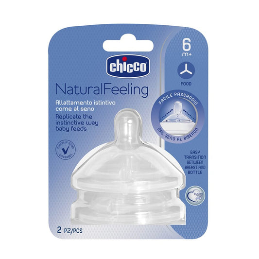 Chicco NaturalFeeling Tetina Fluxo Papa 6m+