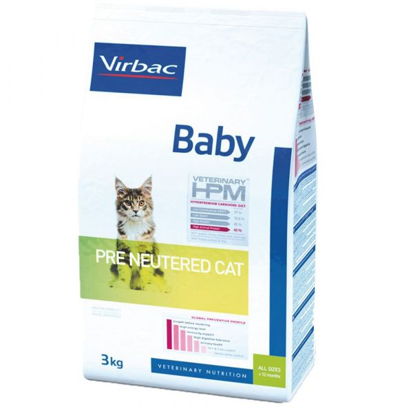 Virbac HPM Baby Cat Pre Neutered 3Kg