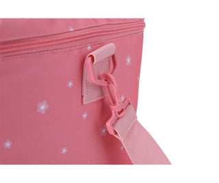 Lancheira térmica grande Tutete com padrão floral e alças ajustáveis