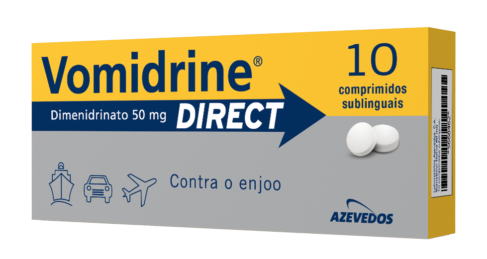 Vomidrine Direct 50mg 10 comprimidos sublinguais