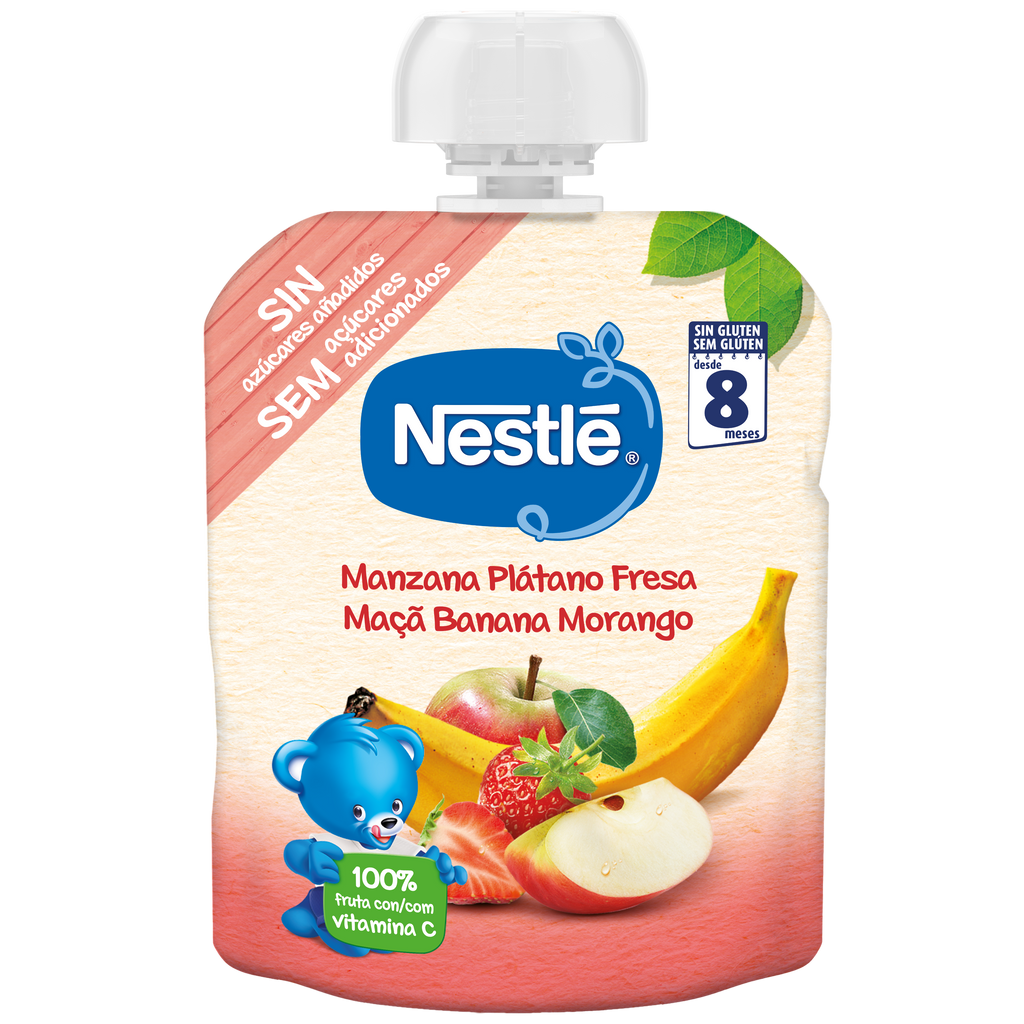 Nestle Naturnes Maça Banana Morango 90g