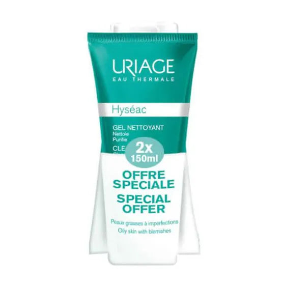 Uriage Gel De Limpeza Hyséac Nettoyant 2x150ml