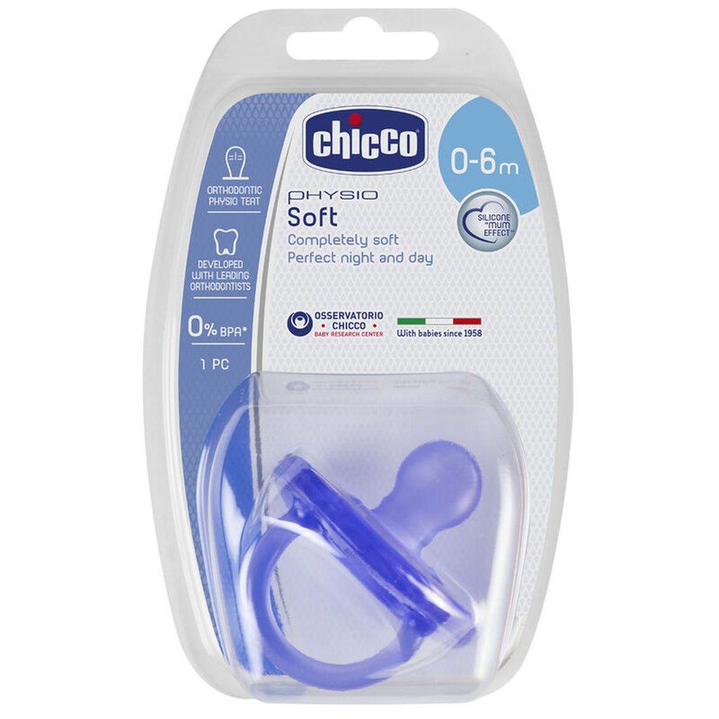 Chicco Chupeta Physio Soft Silicone 0-6 meses Roxo / Verde