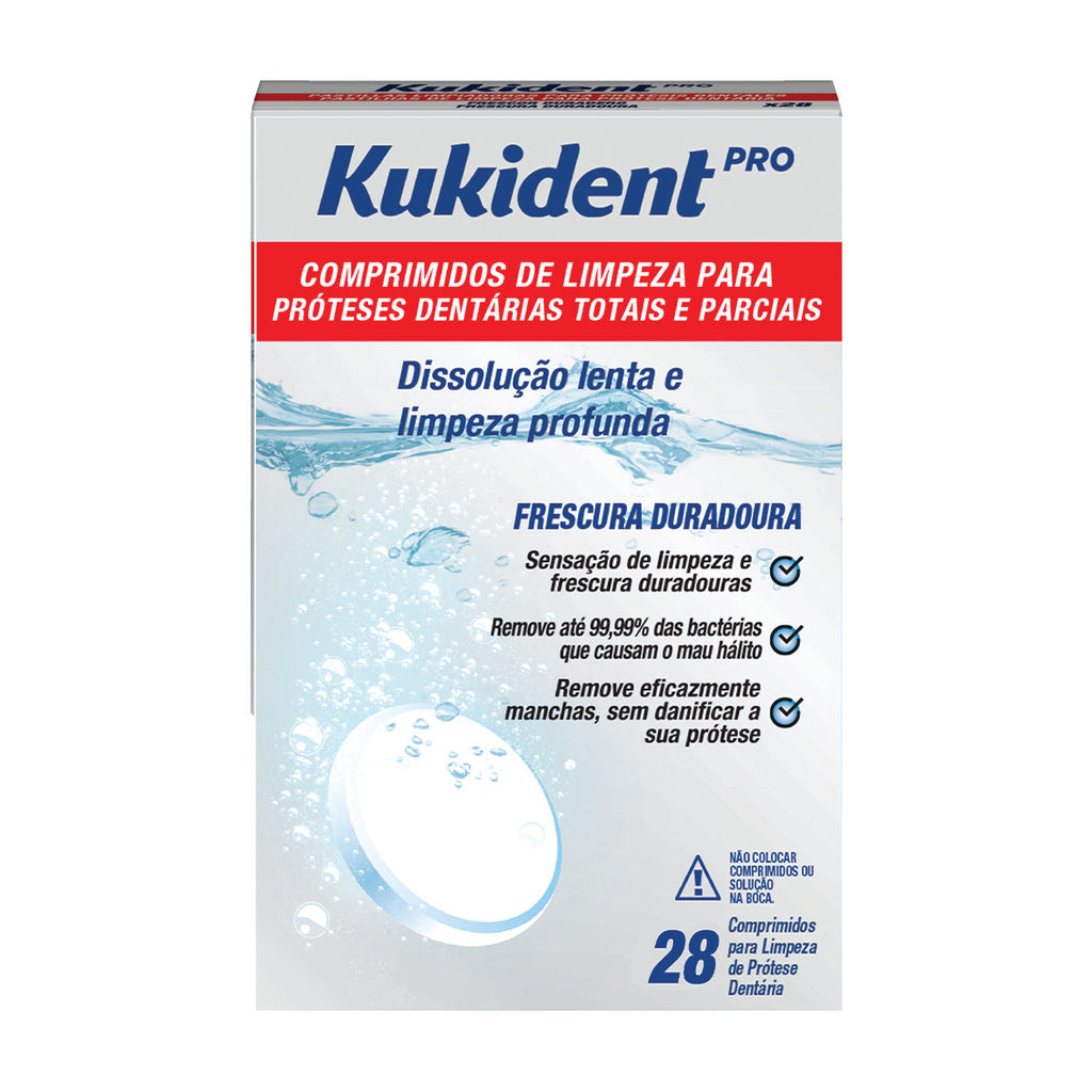 Kukident Comprimidos de Limpeza 28 comprimidos
