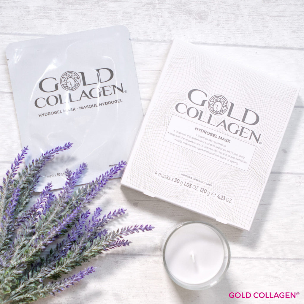 Gold Collagen Máscara Hidratante de Hidrogel 4 unidades